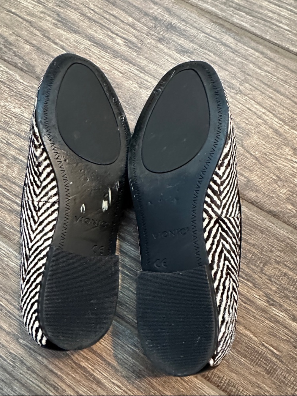 Vionic Black & White Zebra-Pattern Slip-On Loafers - Picture 4 of 7
